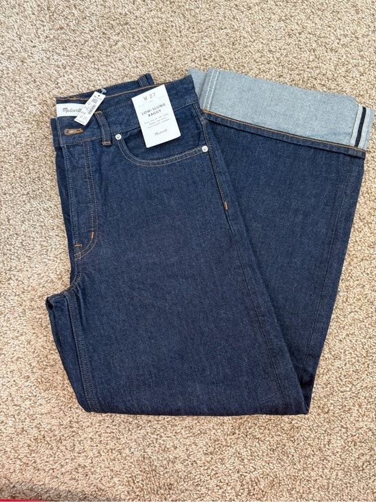 Madewell Denim - Madewell Women's Dark Blue Wide-Leg Selvedge Jeans